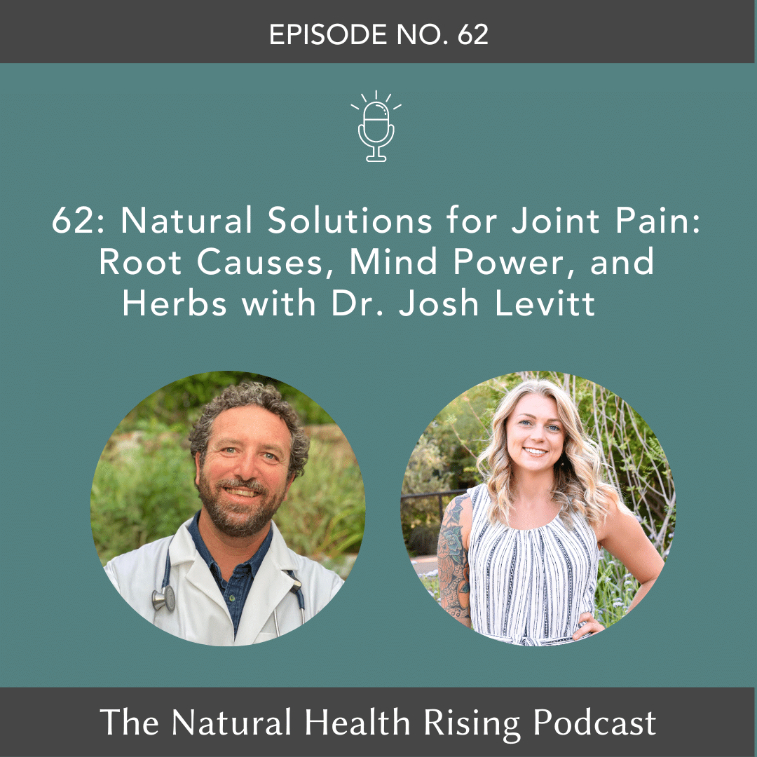 Episode 63 of The Natural Health Rising Podcast Natural Solutions for Joint Pain